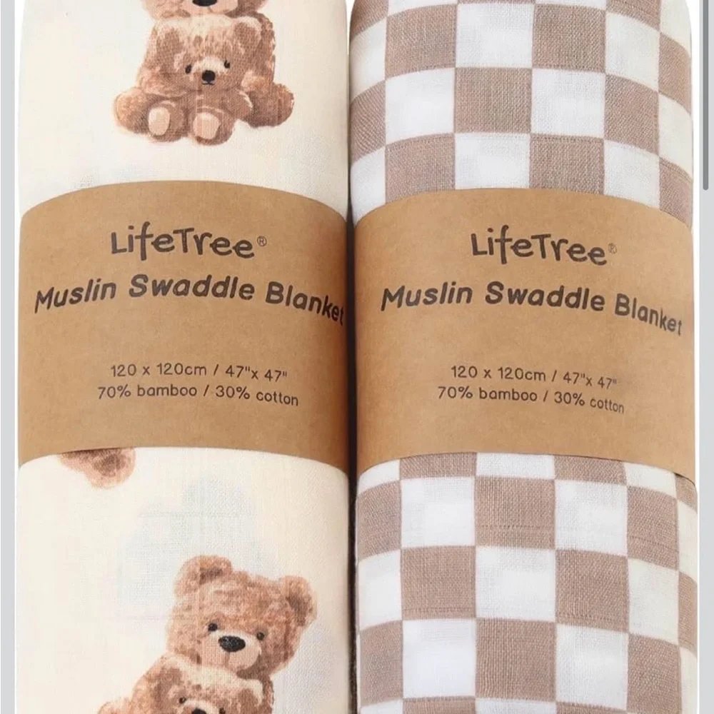 Beige & Cream Diaper Cover Set – Teddy & Check